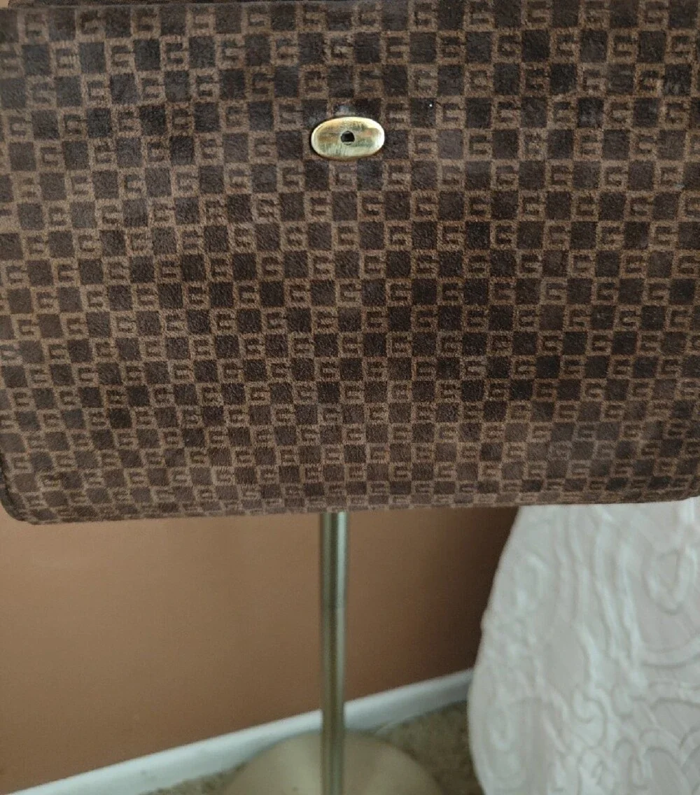 VTG Gucci Chain Sueded Brown Bag